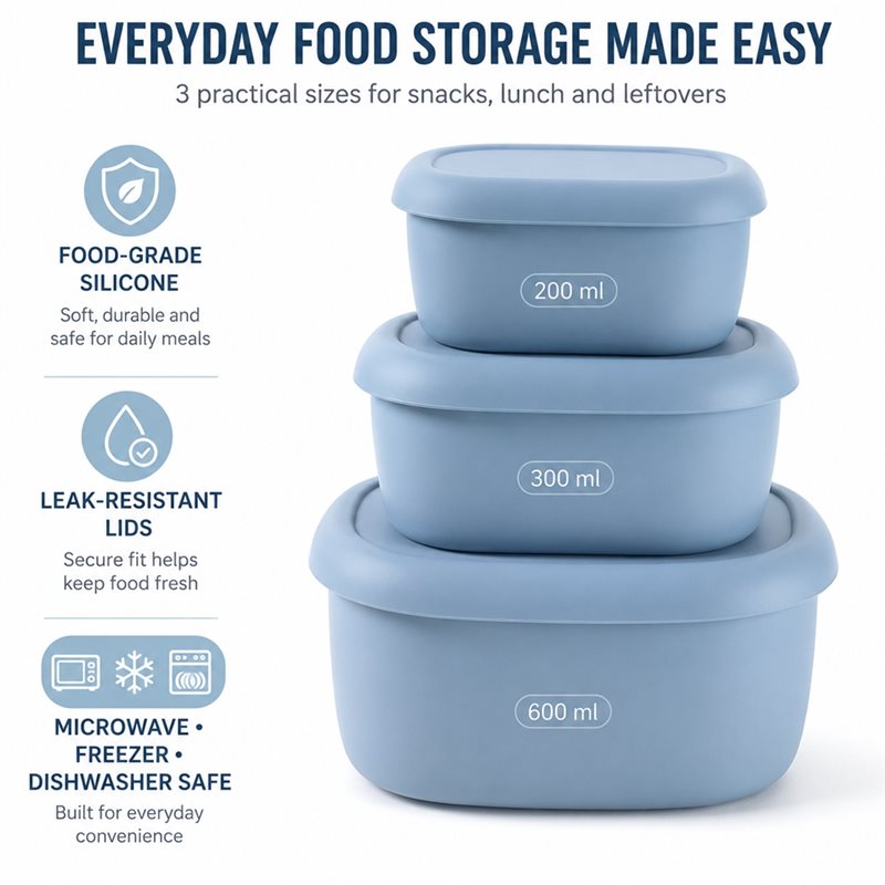 مجموعة علب طعام ABLJ متعددة ال - مراجعة Food Storage Oven Safe وسعره