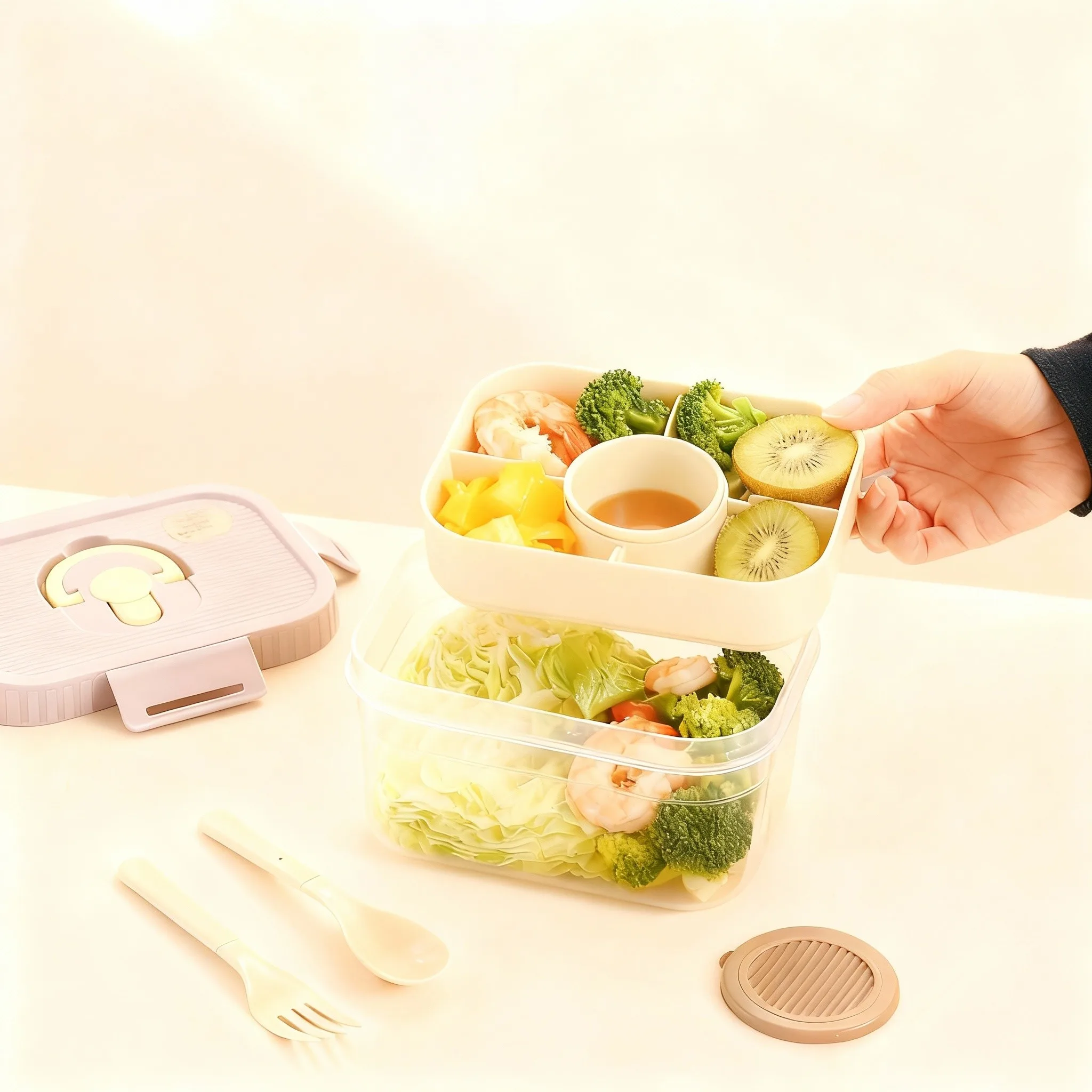 علبة طعام بلاستيكية محمولة ذات - مراجعة Food Storage Oven Safe وسعره