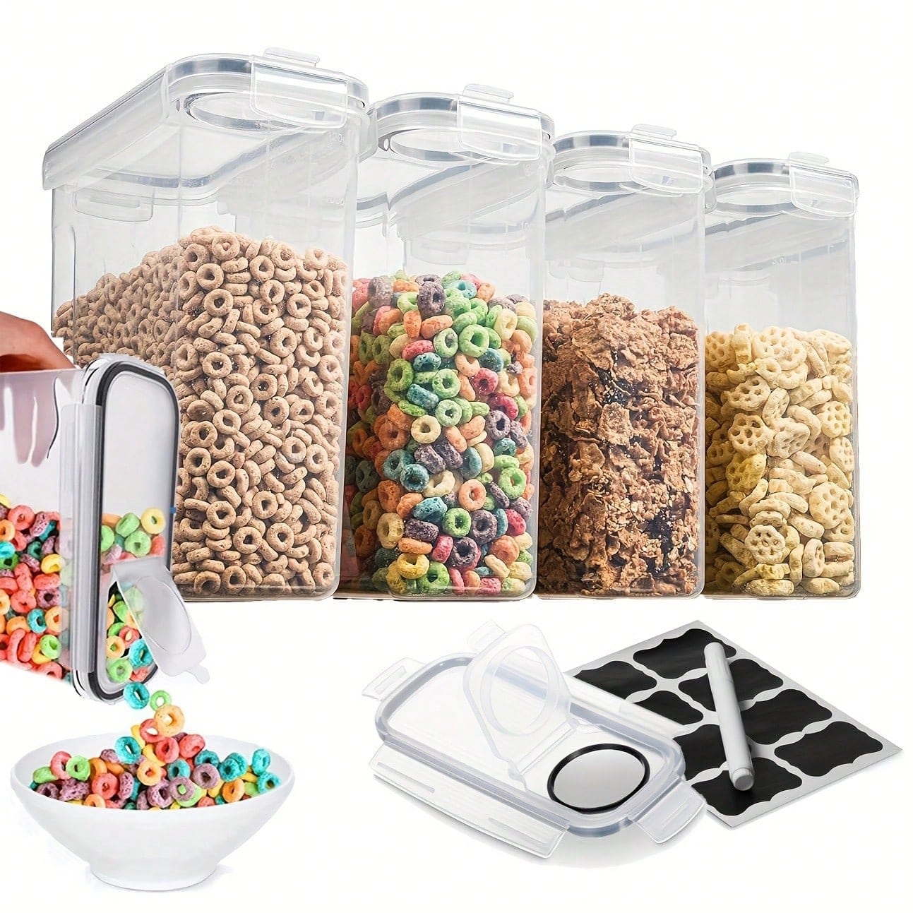 علب تخزين طعام محكمة الإغلاق م - مراجعة Food Storage Labels وسعره